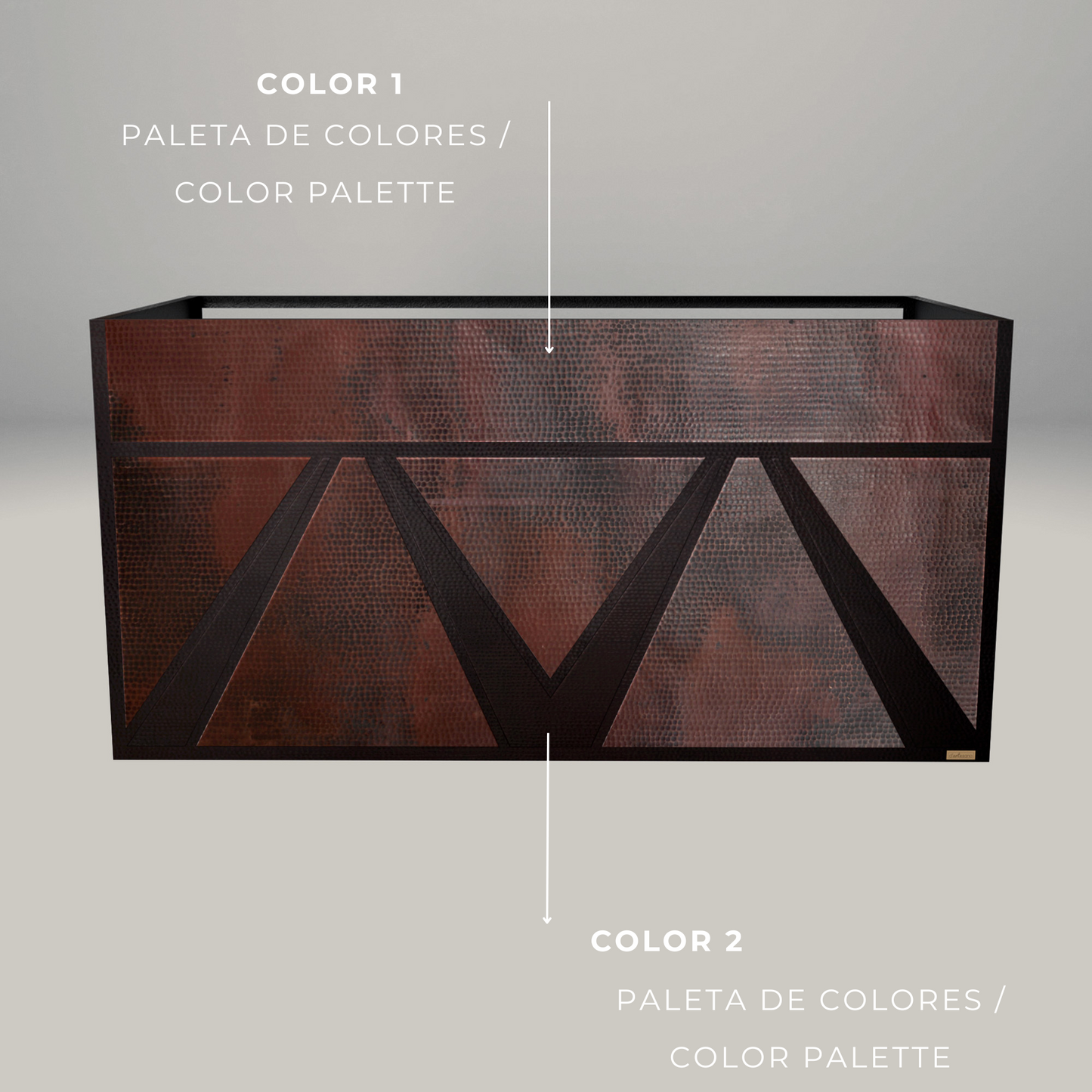 Premium Campana De Cocina Para Muro En Cobre Diseño Mexiq