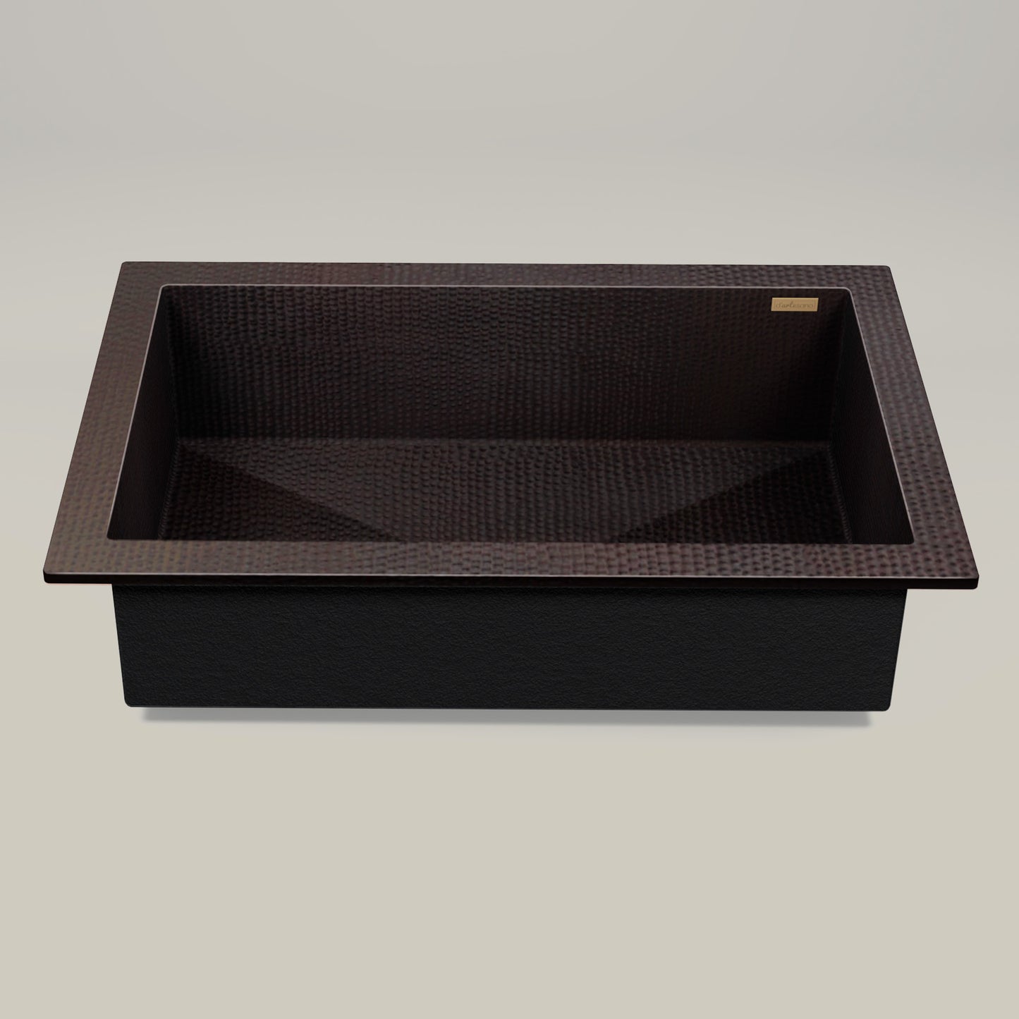 Premium Tarja de Cocina en Cobre con Pestaña Alta