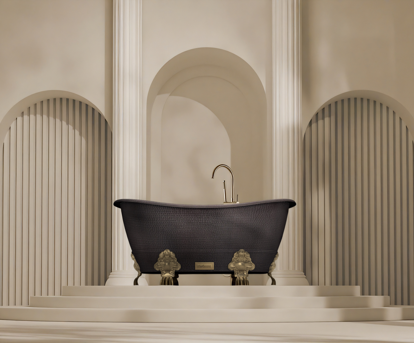 Premium Tina De Baño En Cobre Diseño Athenas