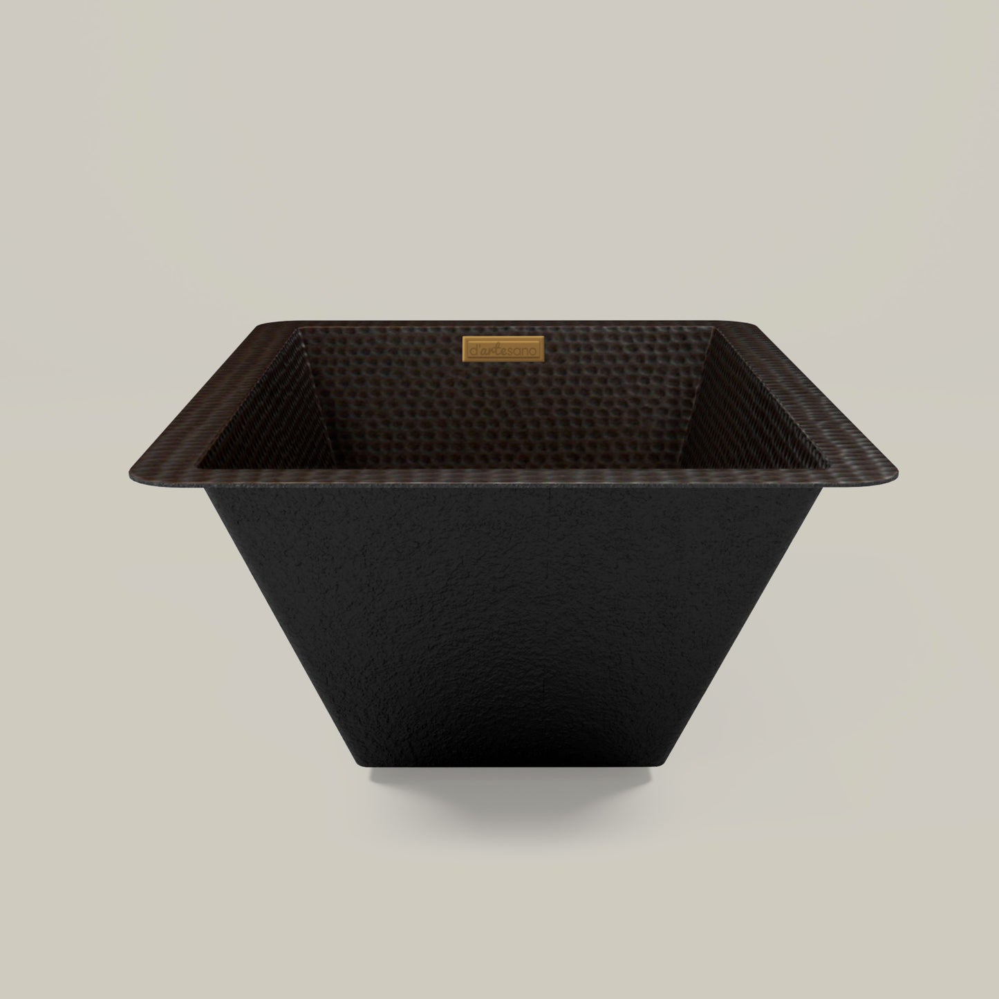Premium Tarja Rectangular para Barra en Cobre