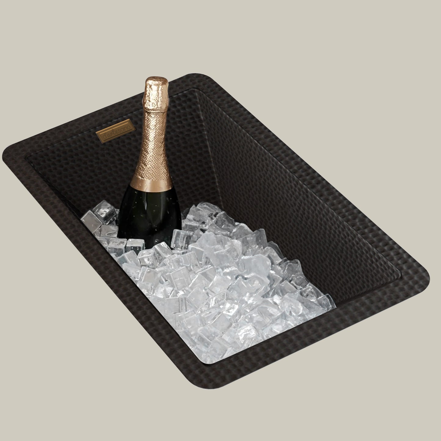 Premium Tarja Rectangular para Barra en Cobre
