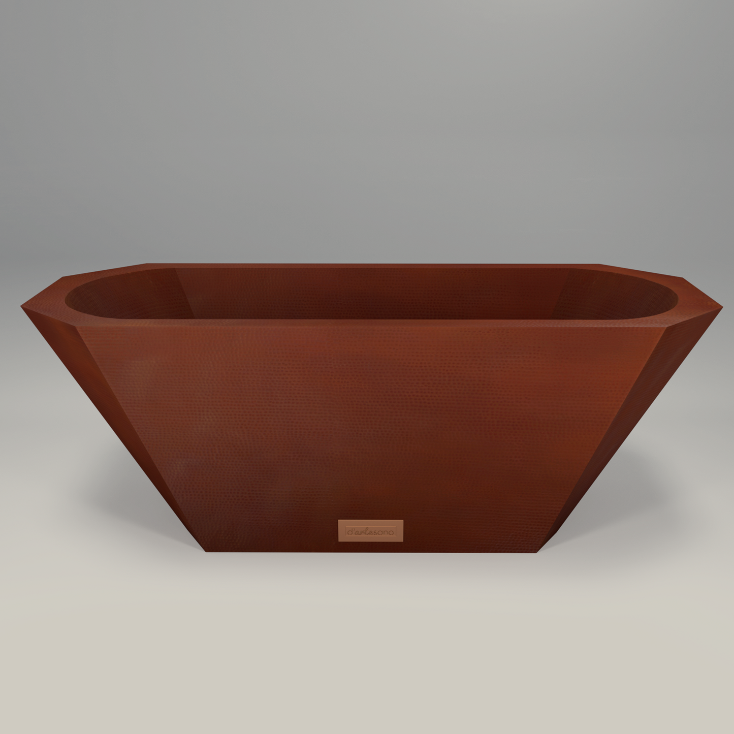 Premium Tina De Baño Con Doble Pared En Cobre Diseño Chaloupe