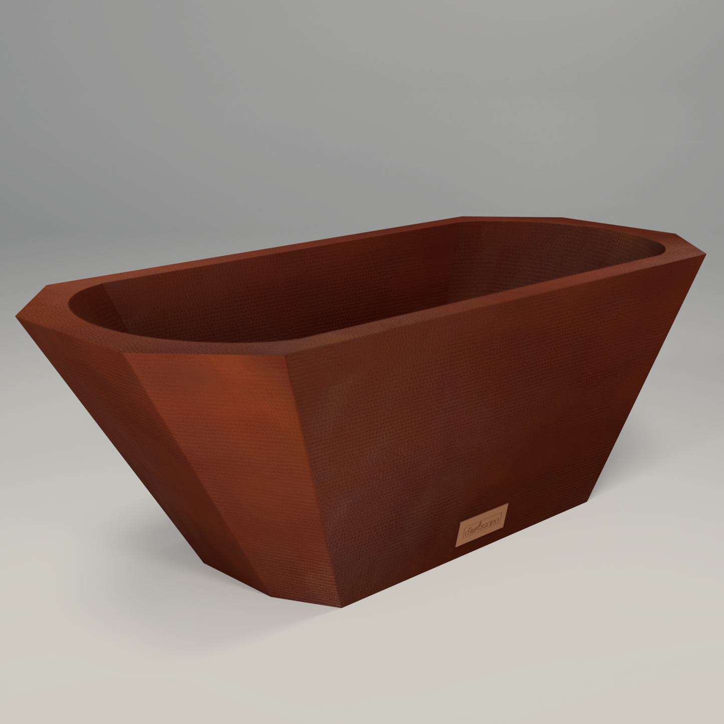 Premium Tina De Baño Con Doble Pared En Cobre Diseño Chaloupe