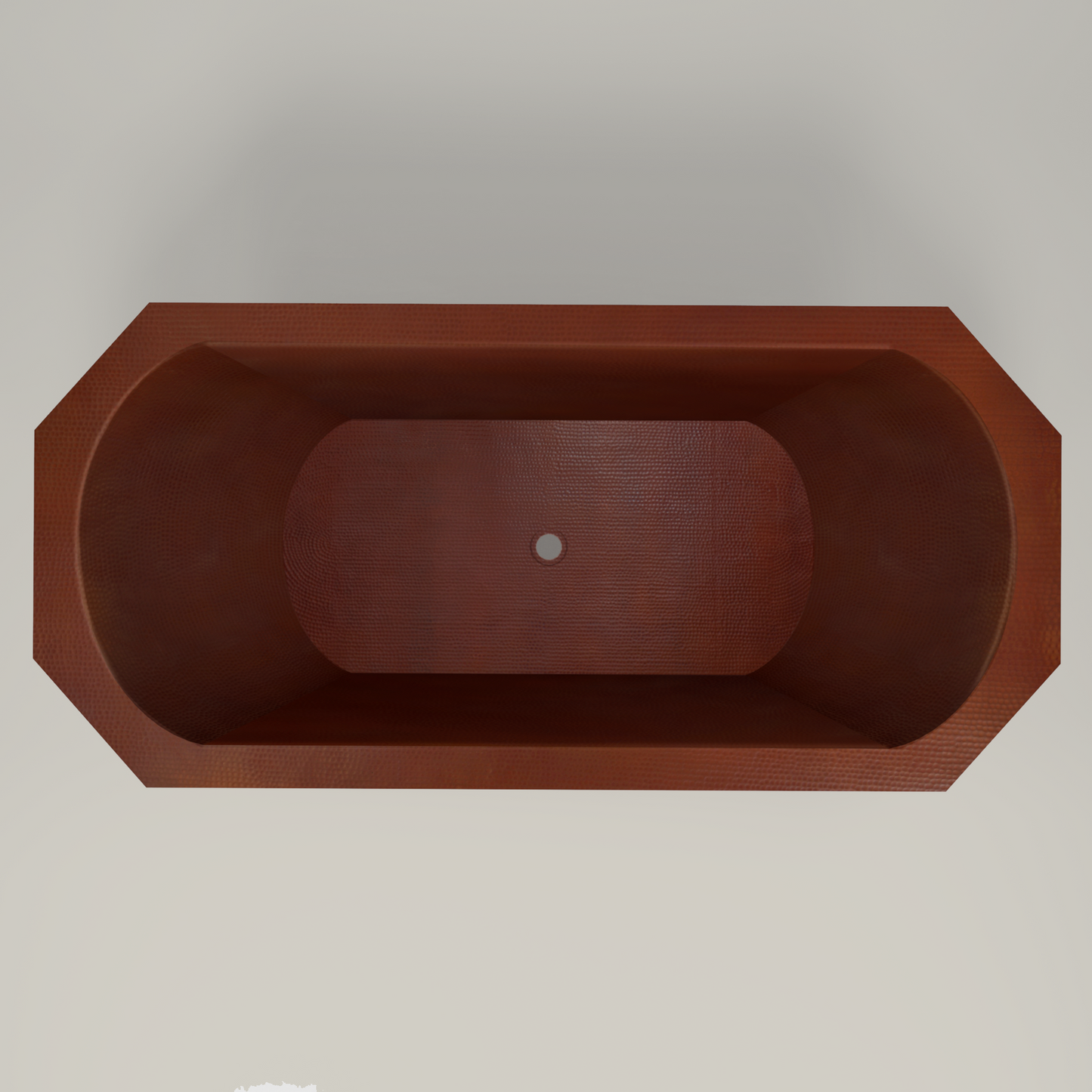 Premium Tina De Baño Con Doble Pared En Cobre Diseño Chaloupe