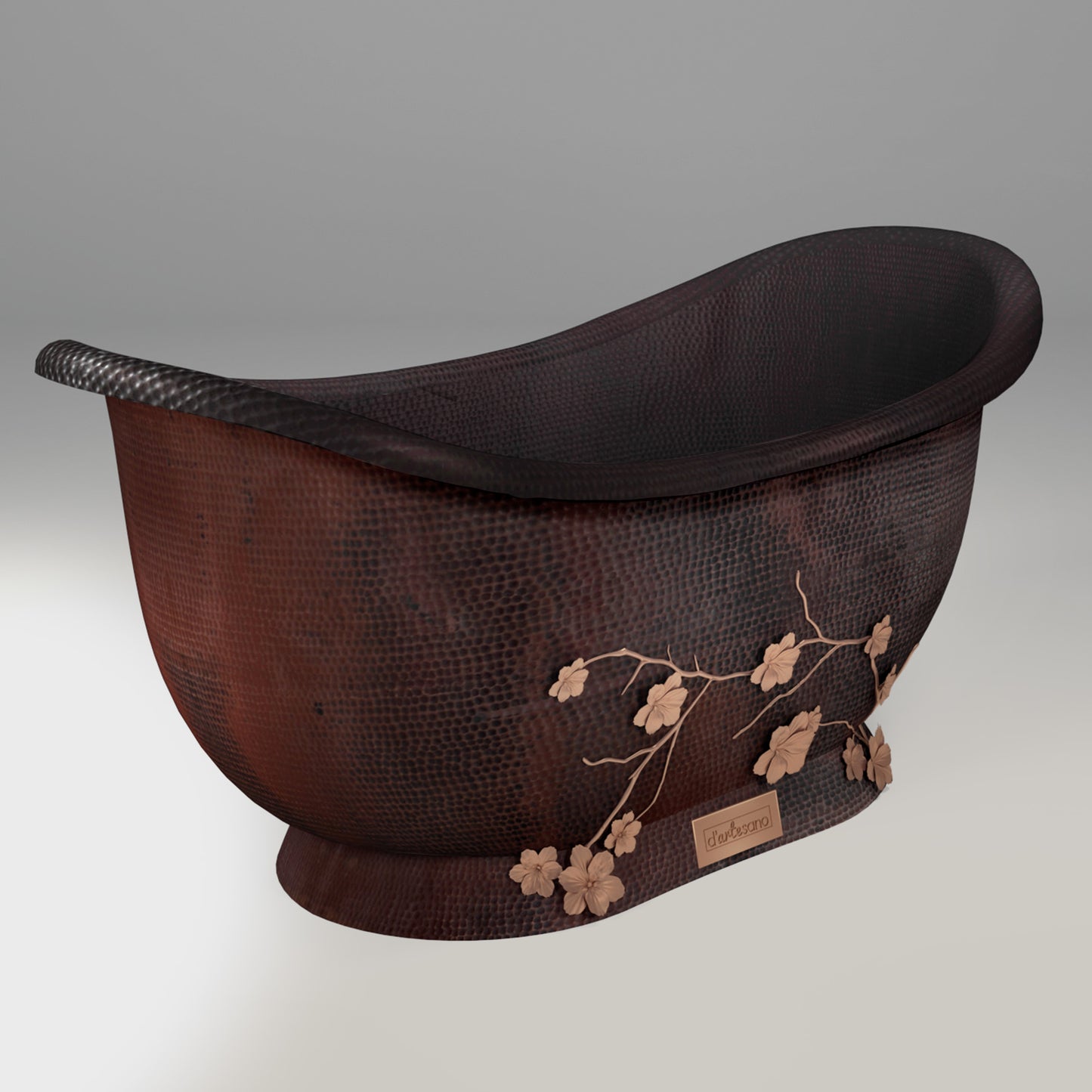 Premium Tina De Baño En Cobre Diseño Nichupté