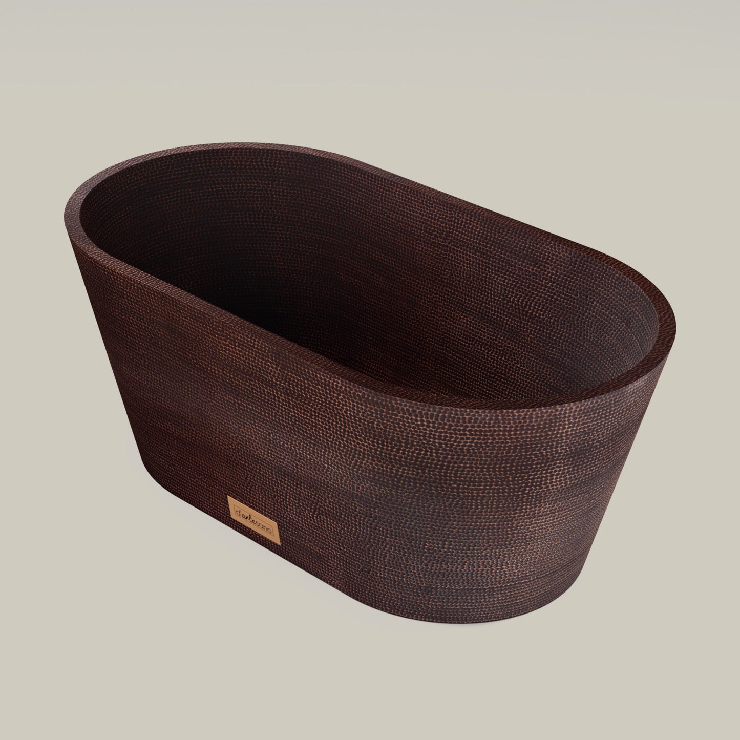 Premium Tina De Baño Con Doble Pared En Cobre Diseño Xicali