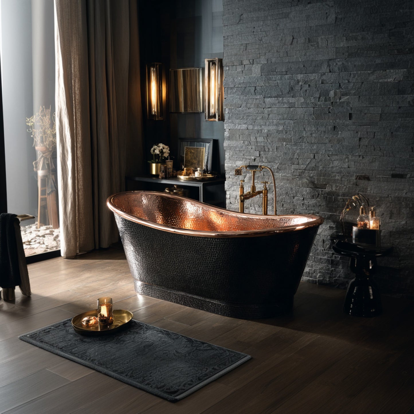 Premium Tina de Baño Luxury en Cobre Diseño Berceau