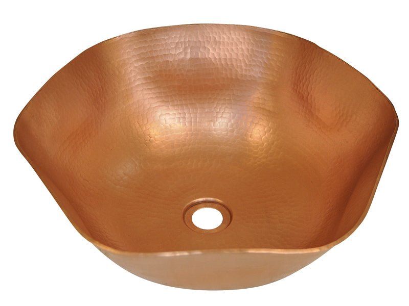Lavabo Vessel Hexagonal en Cobre