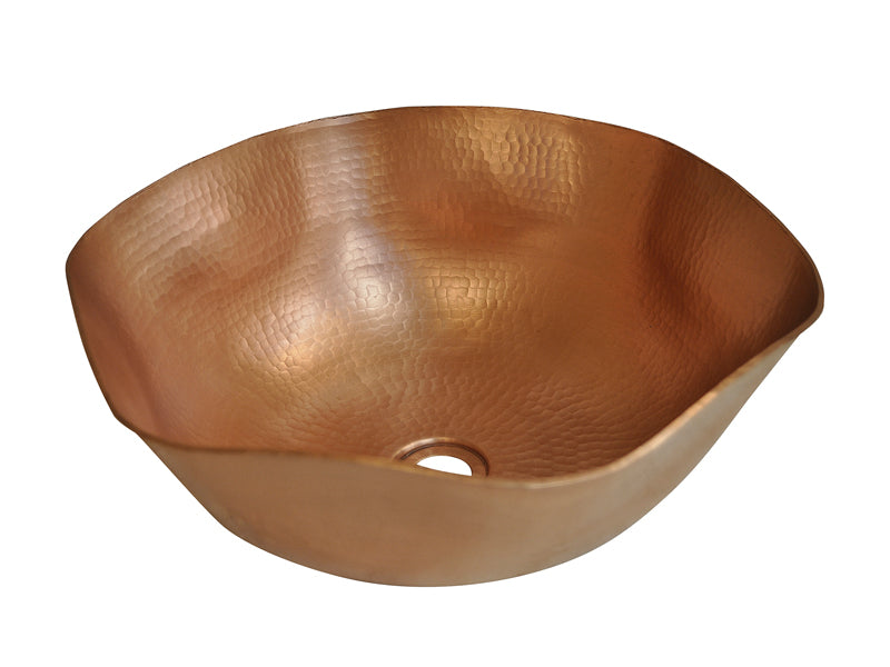 Lavabo Vessel Hexagonal en Cobre
