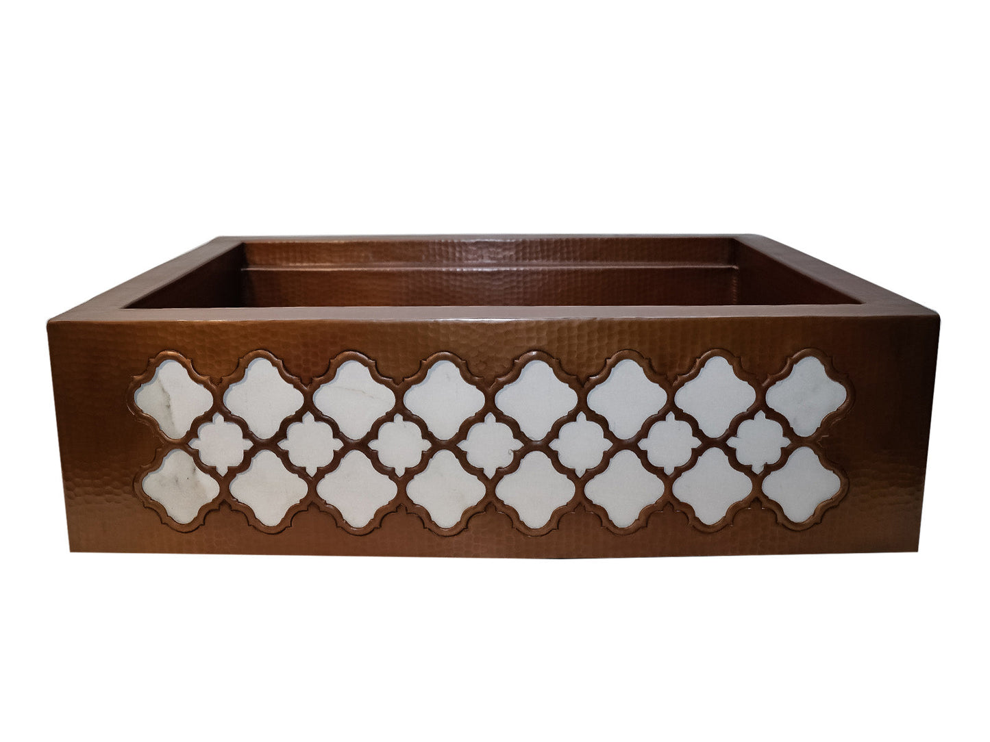 Premium Tarja de Cocina Farmhouse en Cobre Diseño Moroccan
