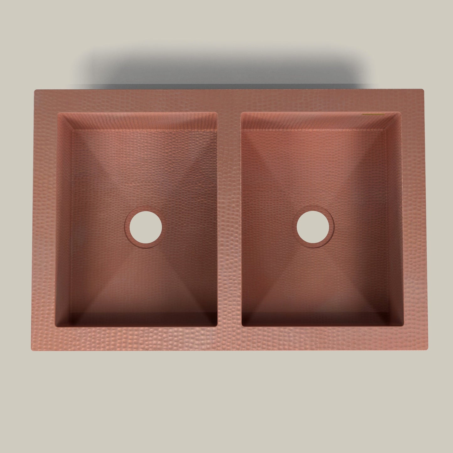 Premium Tarja De Cocina Farmhouse 50/50 En Cobre
