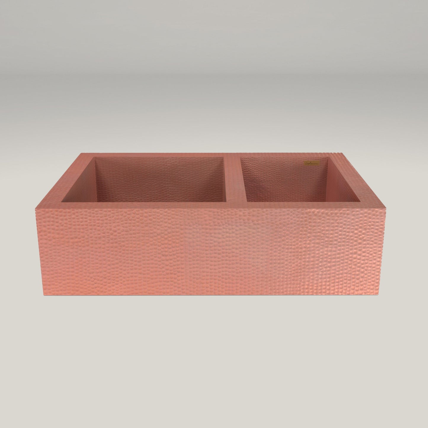 Premium Tarja De Cocina Farmhouse 60/40 En Cobre