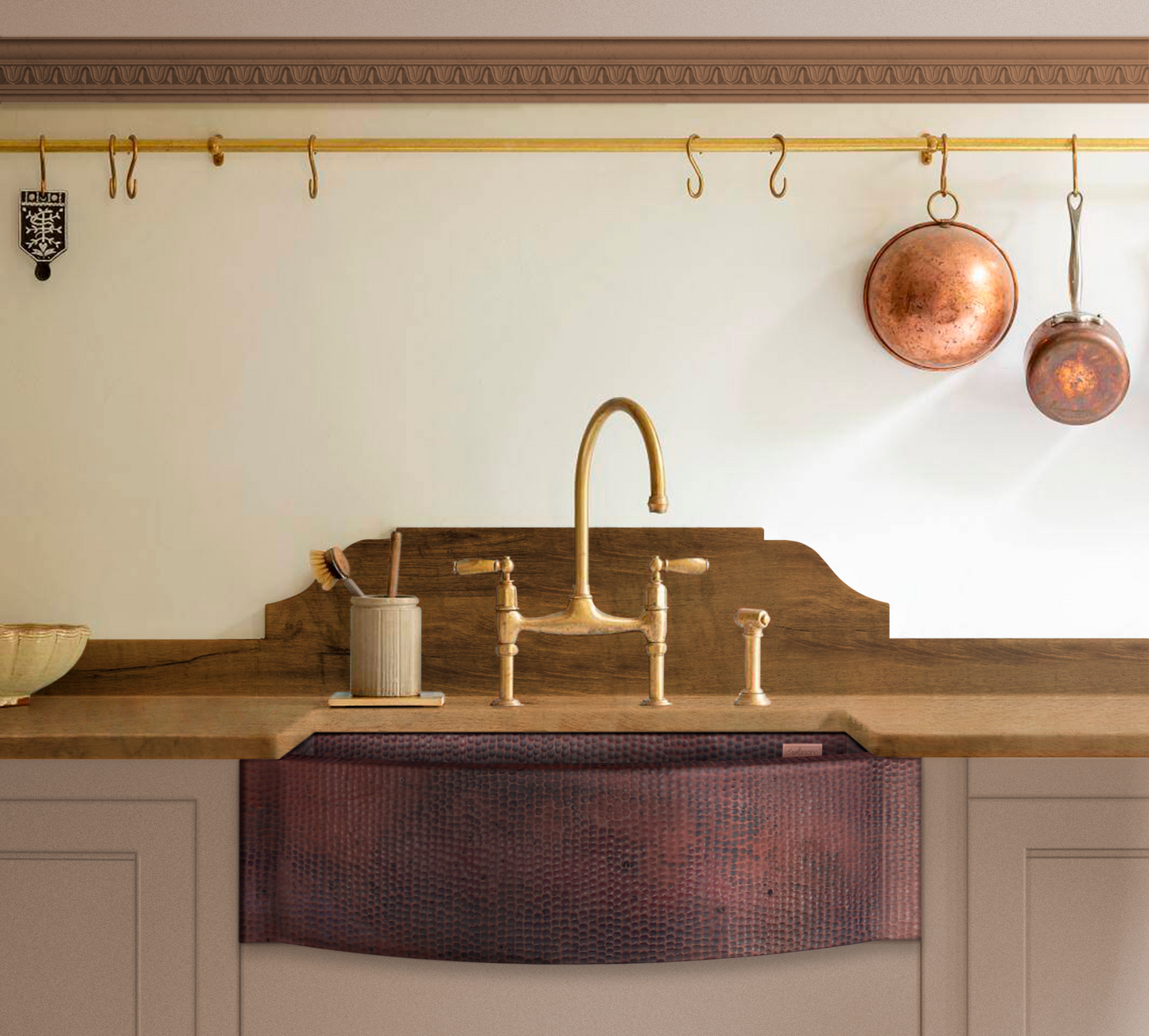 Premium Tarja De Cocina Farmhouse En Cobre Diseño Havana