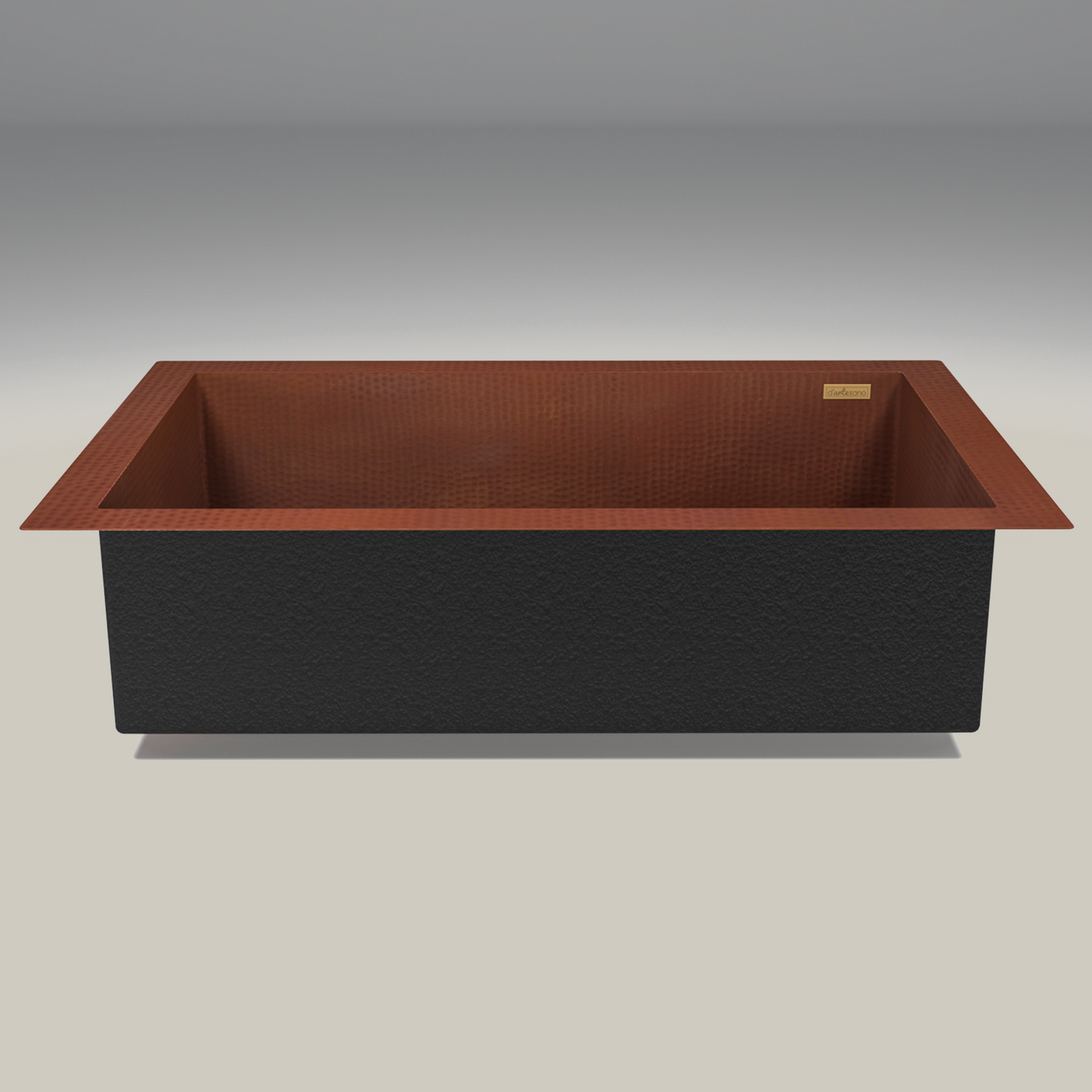 Premium Tarja De Cocina En Cobre