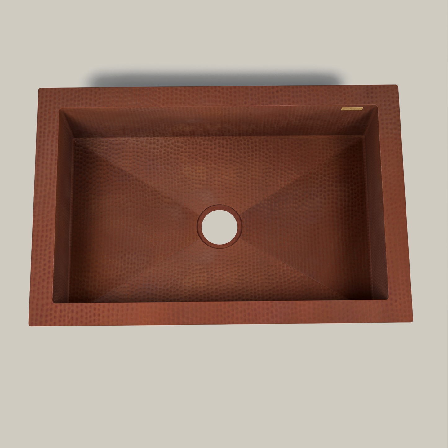 Premium Tarja De Cocina En Cobre