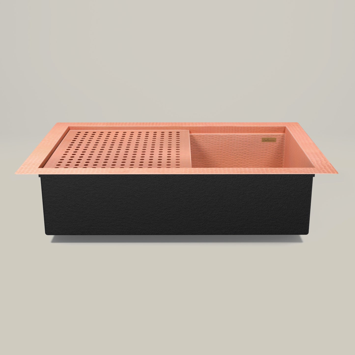 Premium Tarja de Cocina en Cobre con Escurridor Desmontable