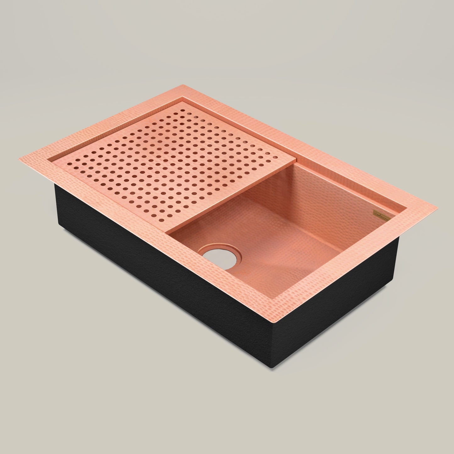 Premium Tarja de Cocina en Cobre con Escurridor Desmontable