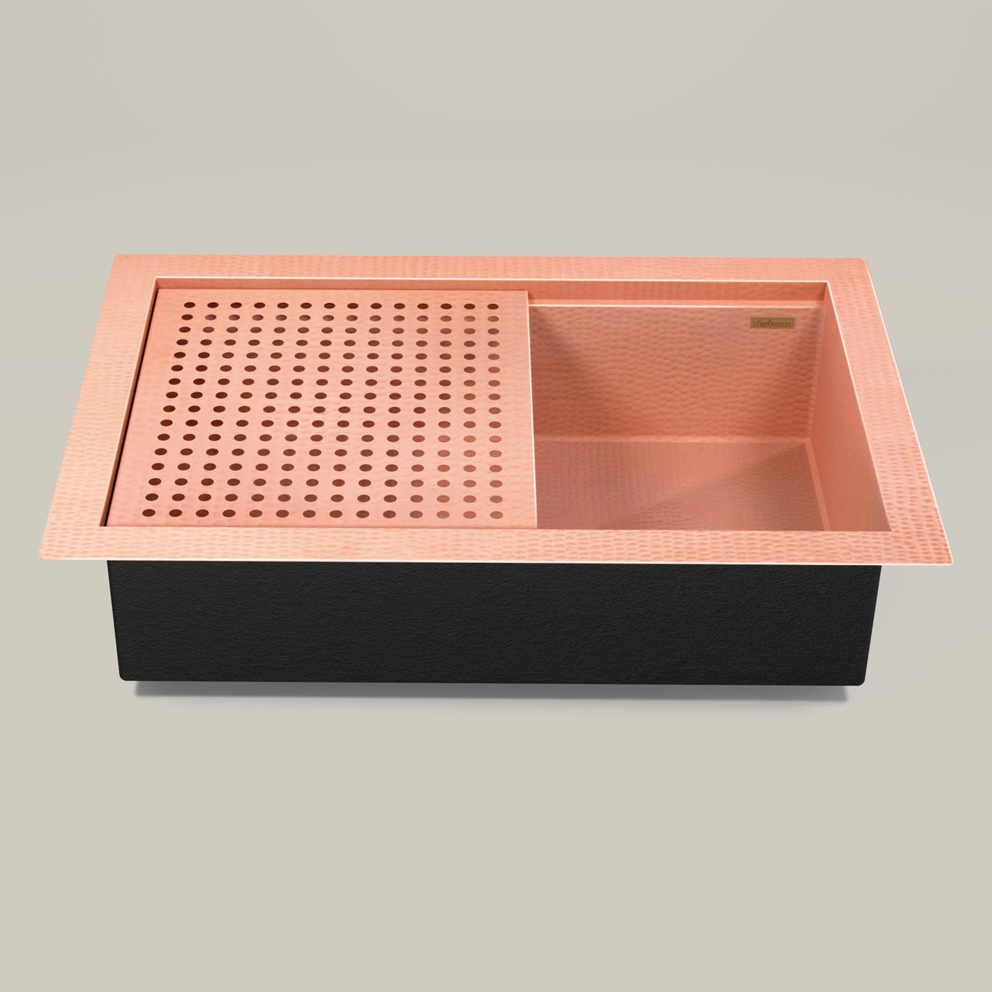 Premium Tarja de Cocina en Cobre con Escurridor Desmontable