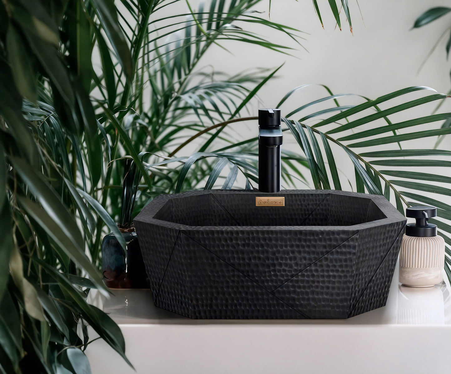 Premium Lavabo Vessel En Cobre Diseño Origami