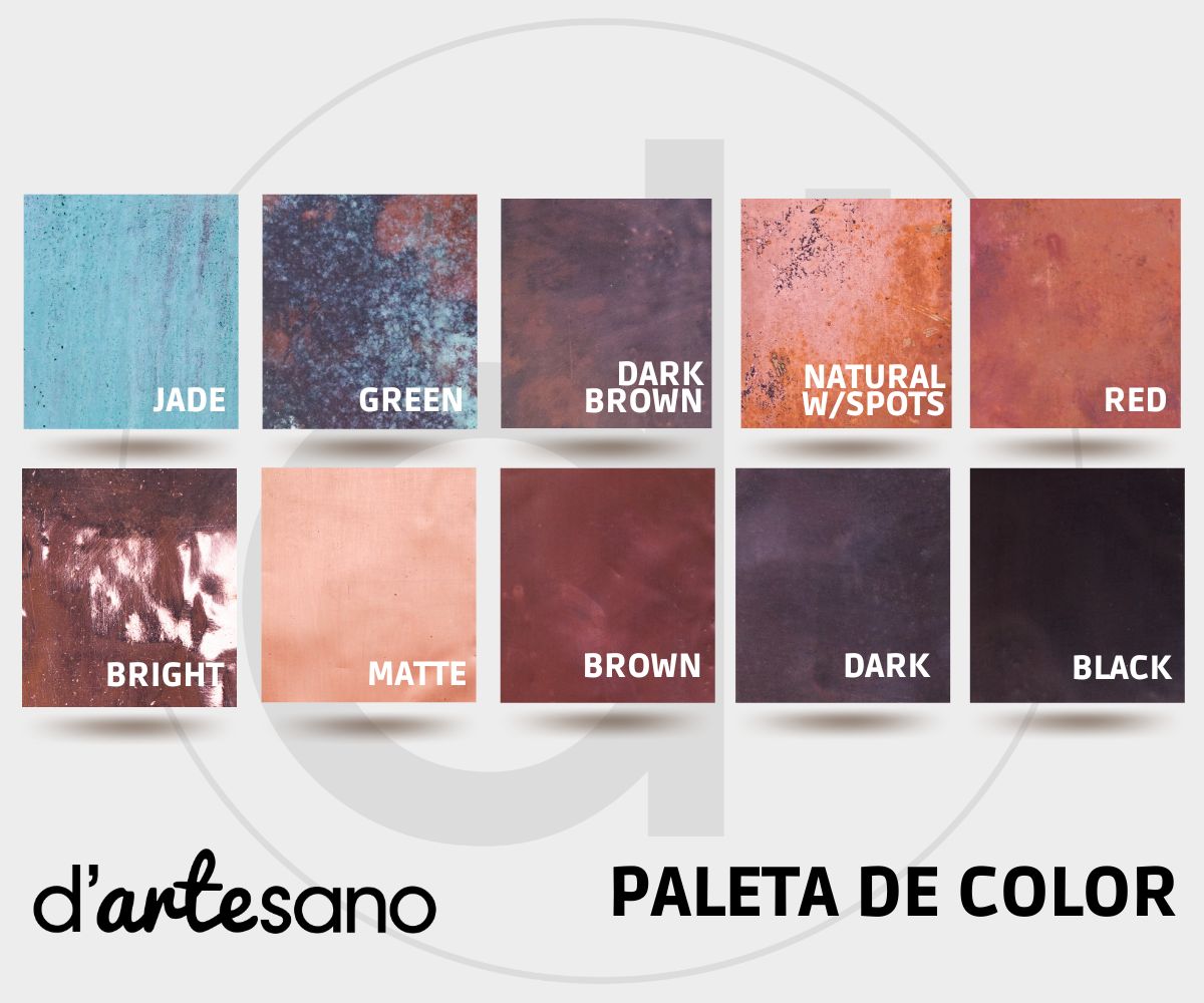 Premium Jarrón Provenzal en Cobre Liso