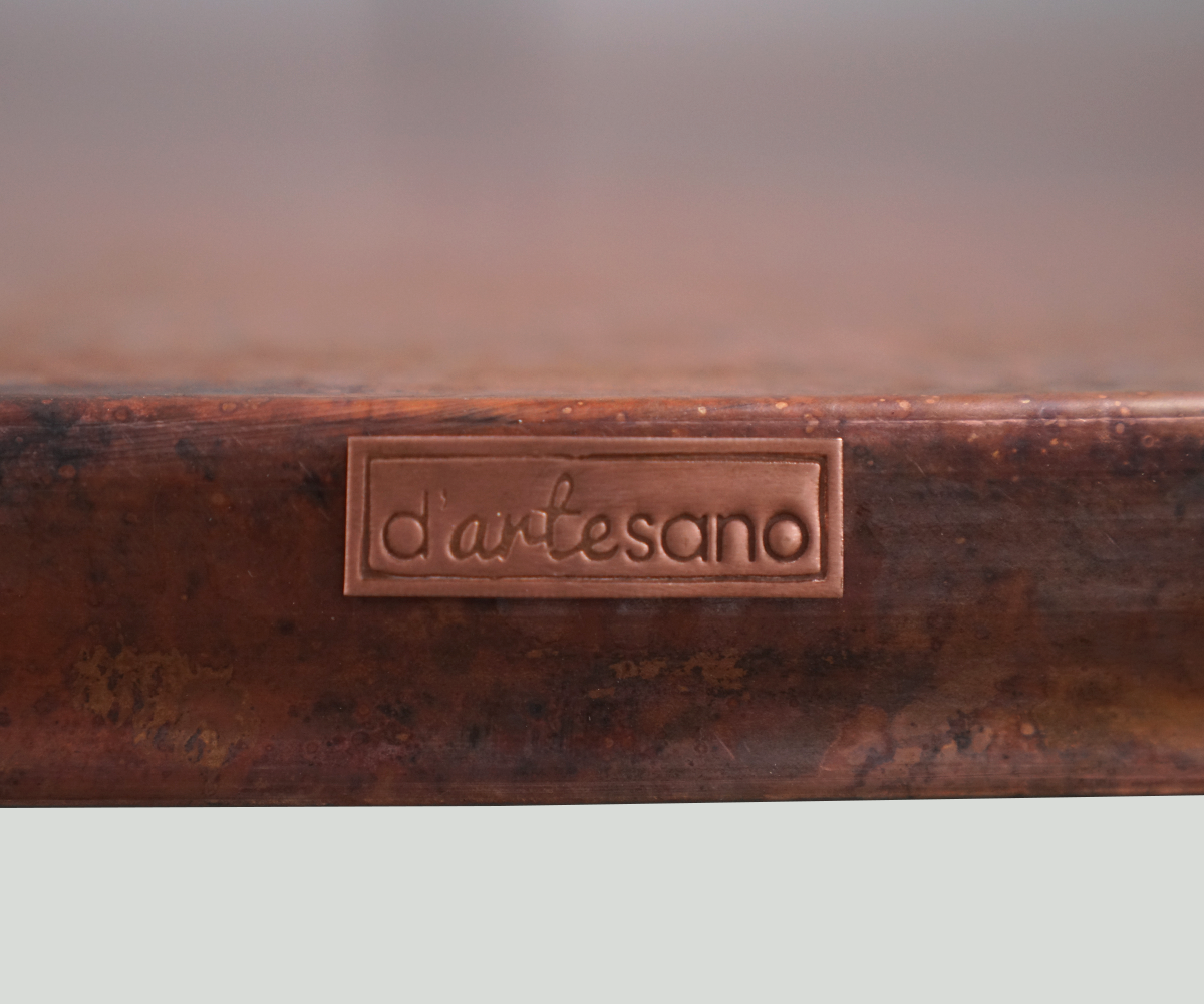 Mesa Lateral en Cobre con Charola