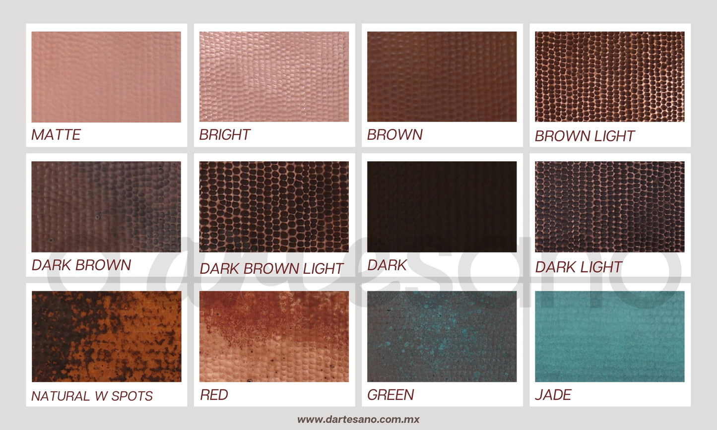 Premium Mesa En Cobre Diseño Tolin