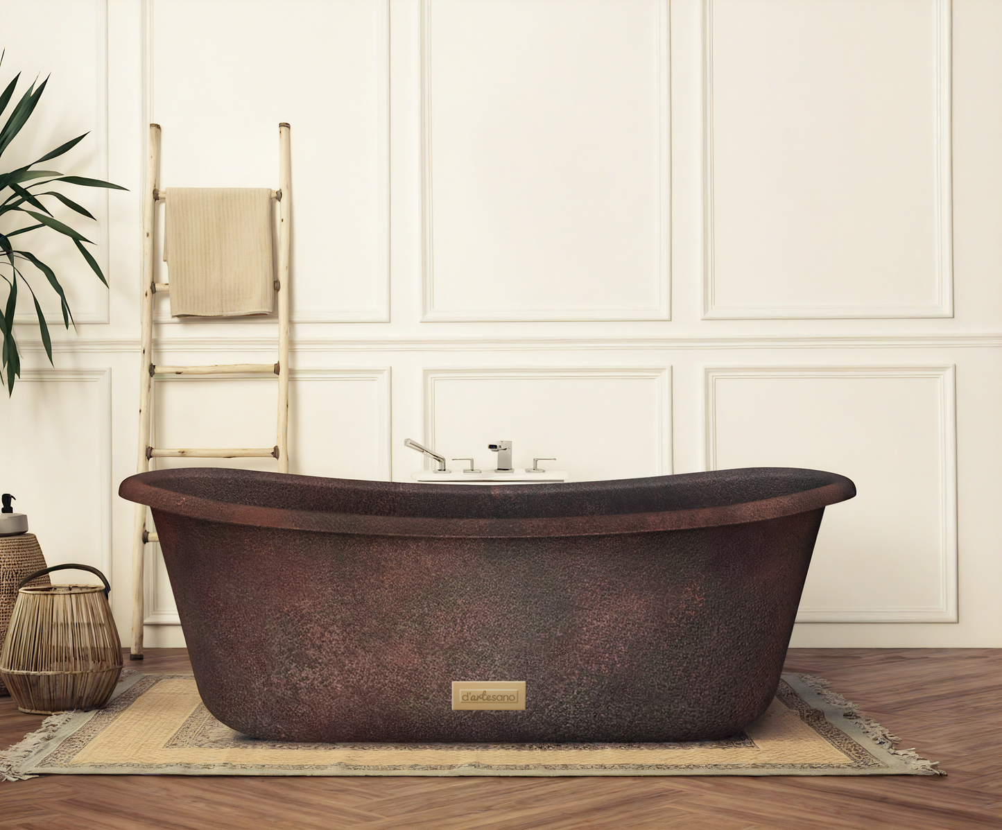 Premium Tina De Baño Volcano En Cobre Diseño Provenza