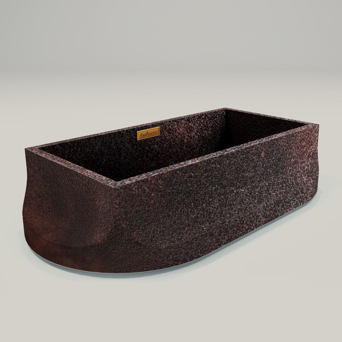 Premium Lavabo Volcano Vessel En Cobre Diseño Tulum