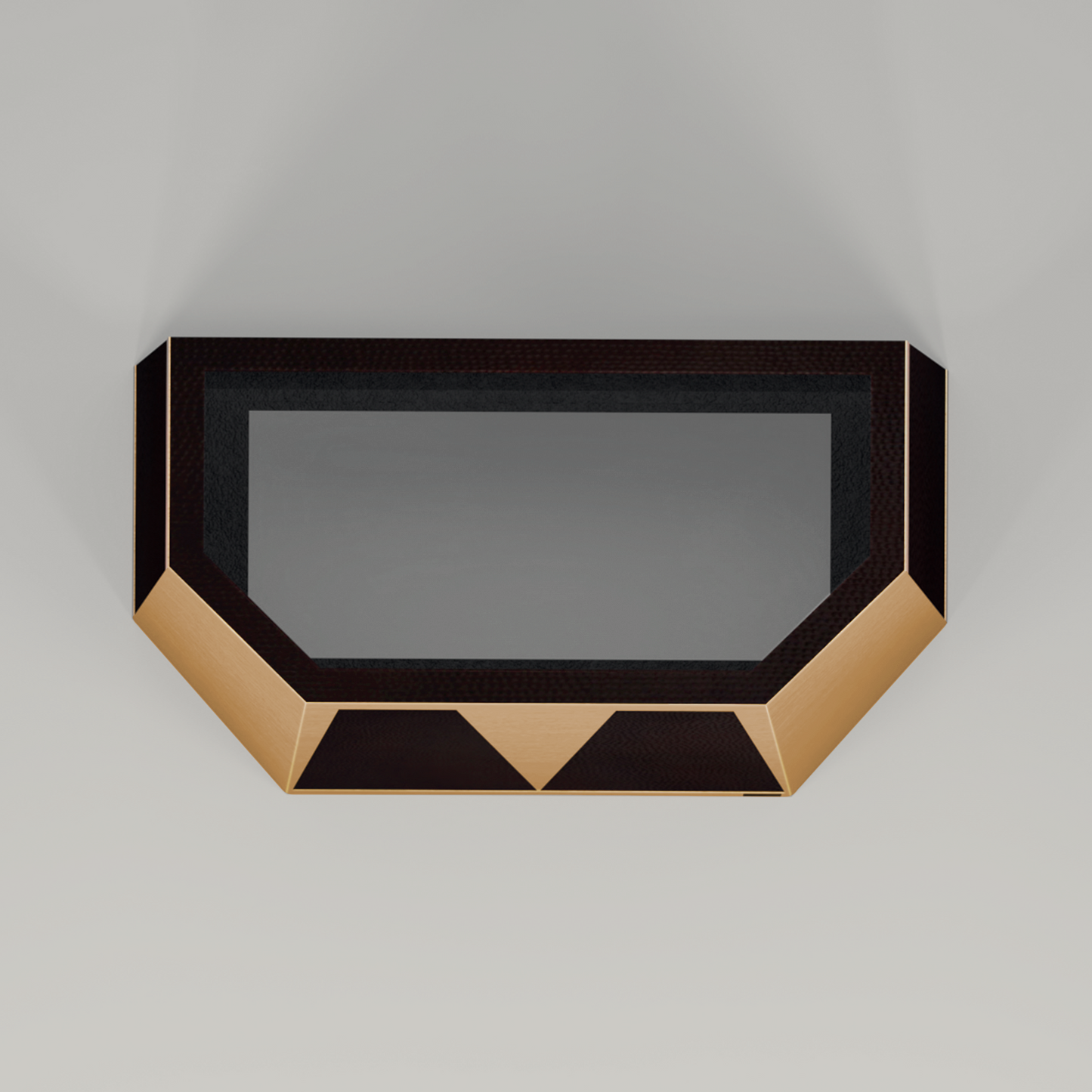 Premium Campana De Cocina Para Muro En Laton-Cobre Diseño Aztek