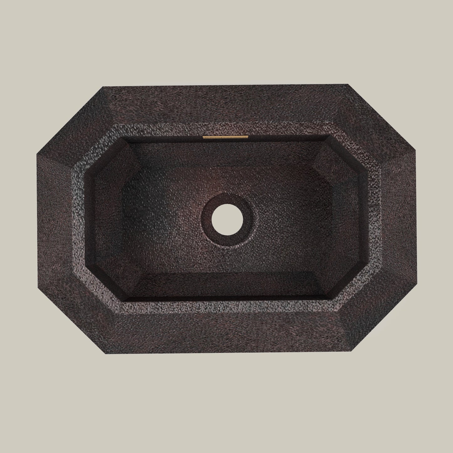 Premium Lavabo Volcano Vessel En Cobre Diseño Esmeralda