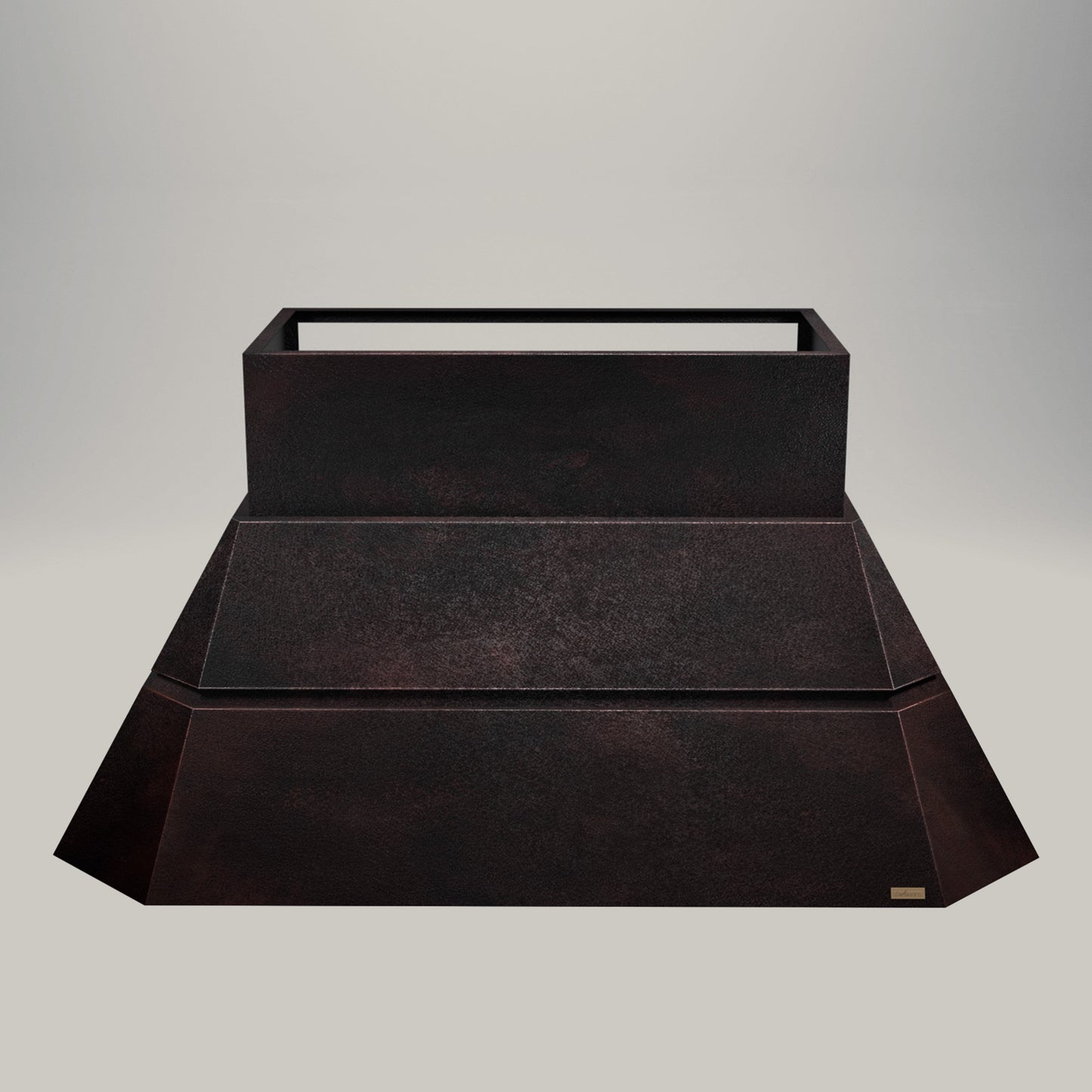 Premium Campana De Cocina Volcano Para Muro En Cobre Diseño Teotihuacan