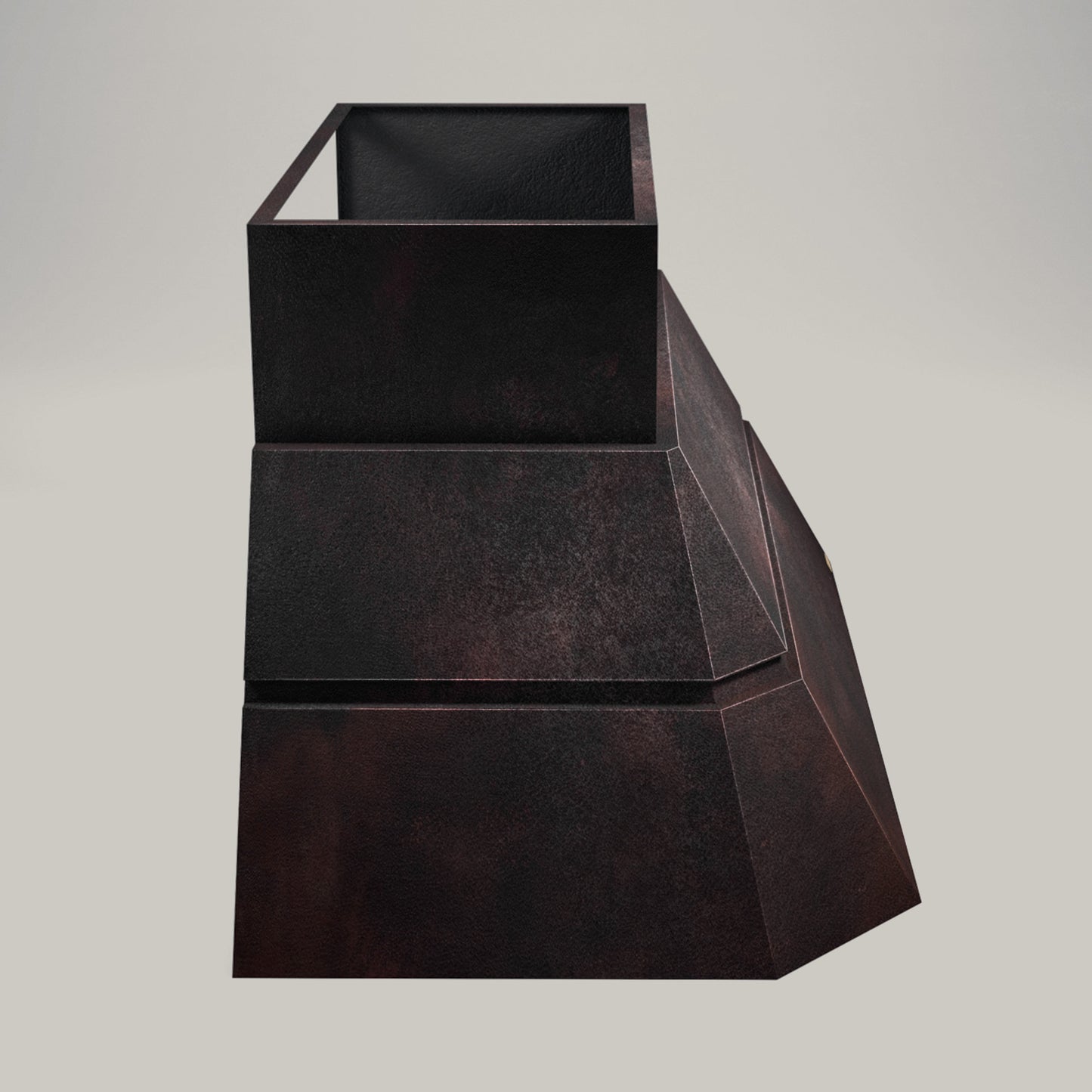 Premium Campana De Cocina Volcano Para Muro En Cobre Diseño Teotihuacan