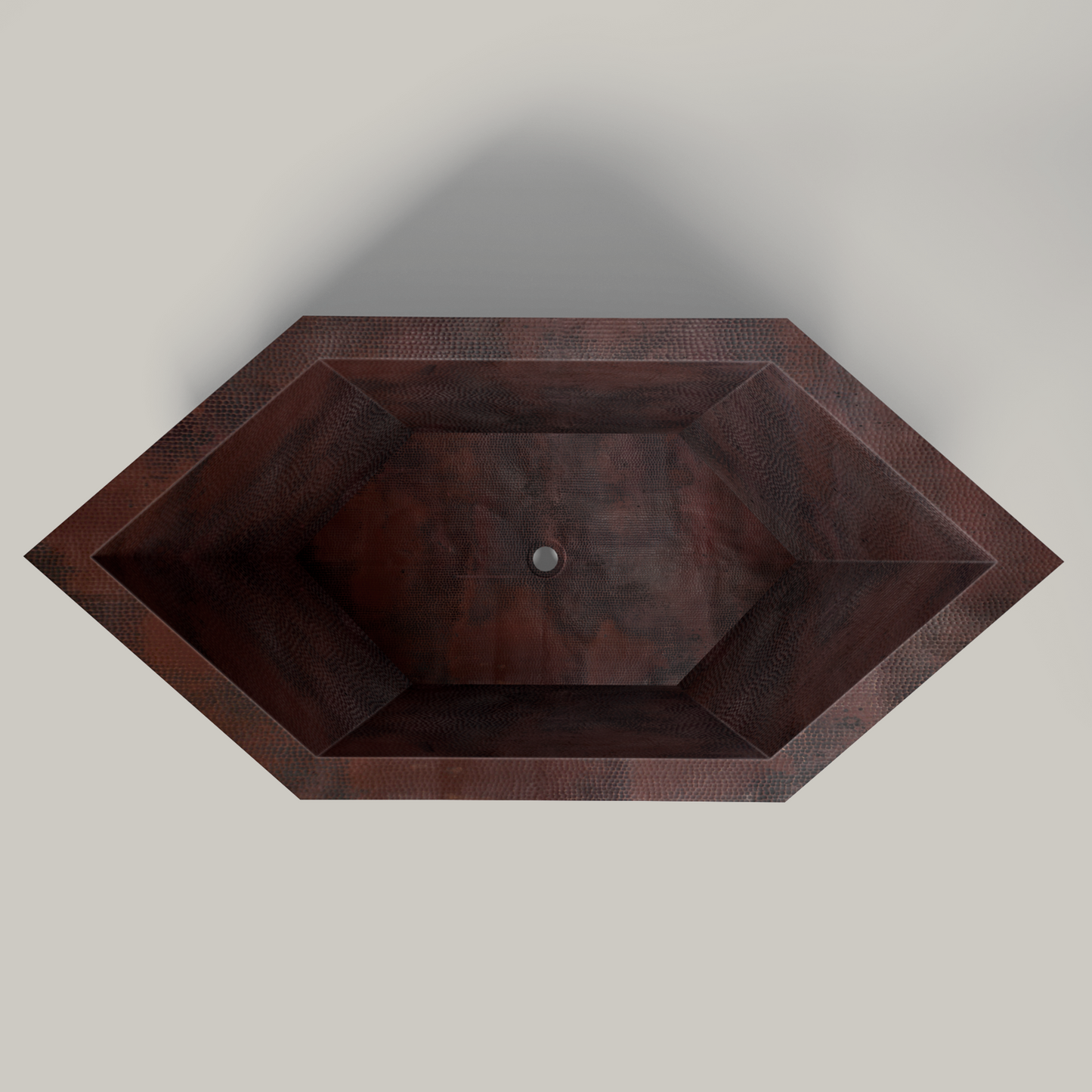 Premium Tina De Baño Con Doble Pared En Cobre Diseño Acalli