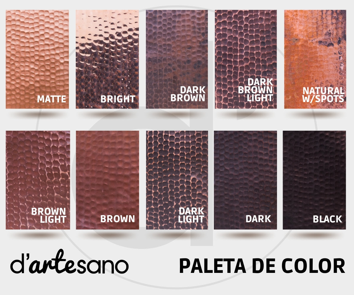 Premium Tarja de Cocina en Cobre con Tres Divisiones
