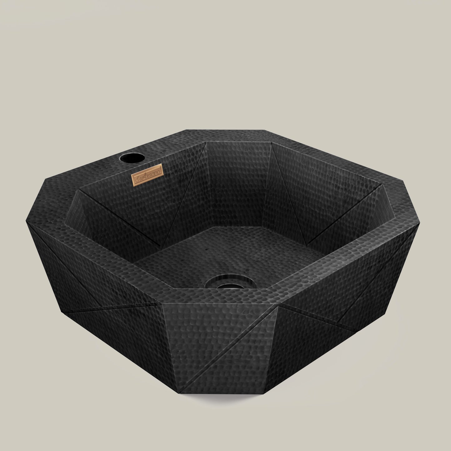 Premium Lavabo Vessel En Cobre Diseño Origami
