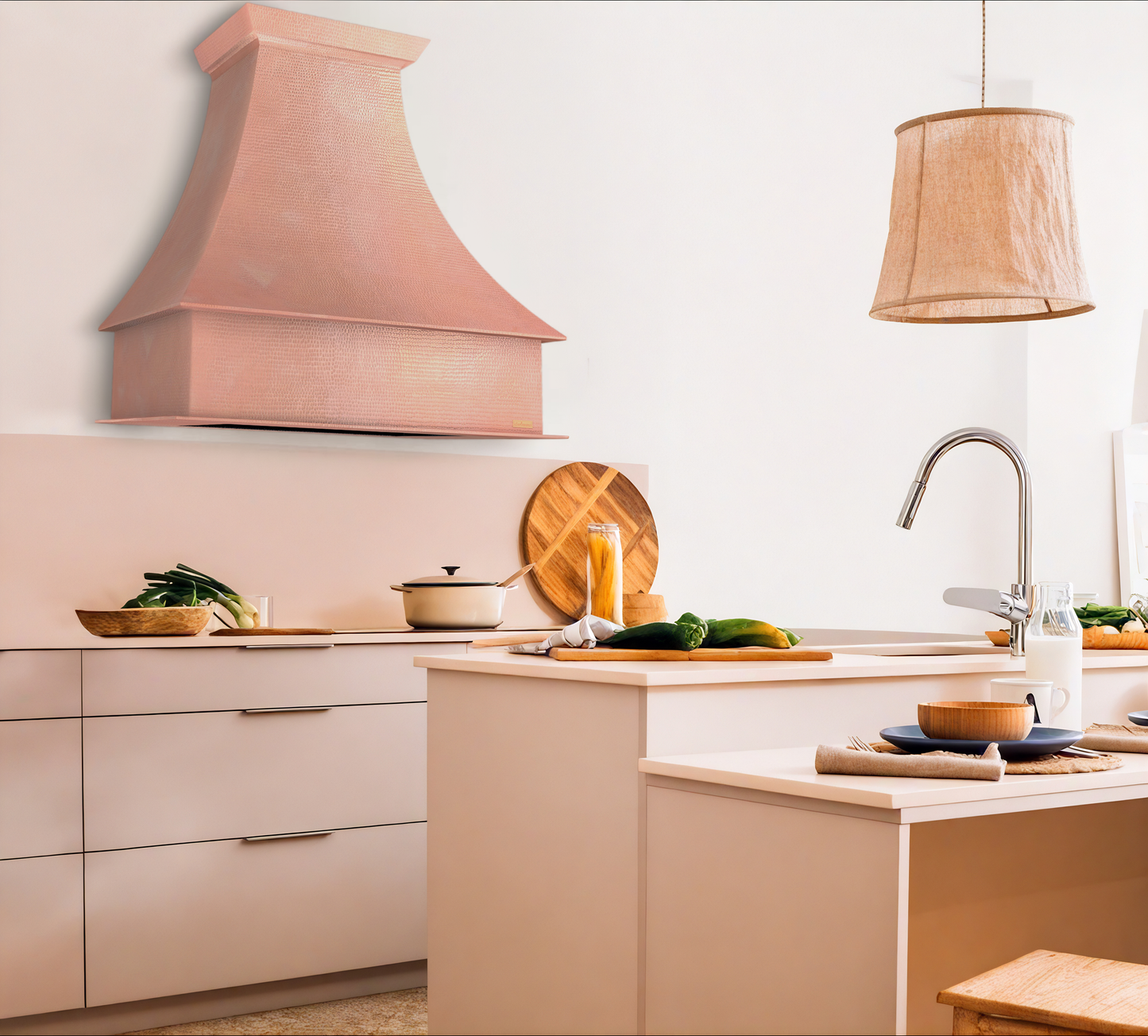 Premium Campana de Cocina para Muro en Cobre Diseño Vintage