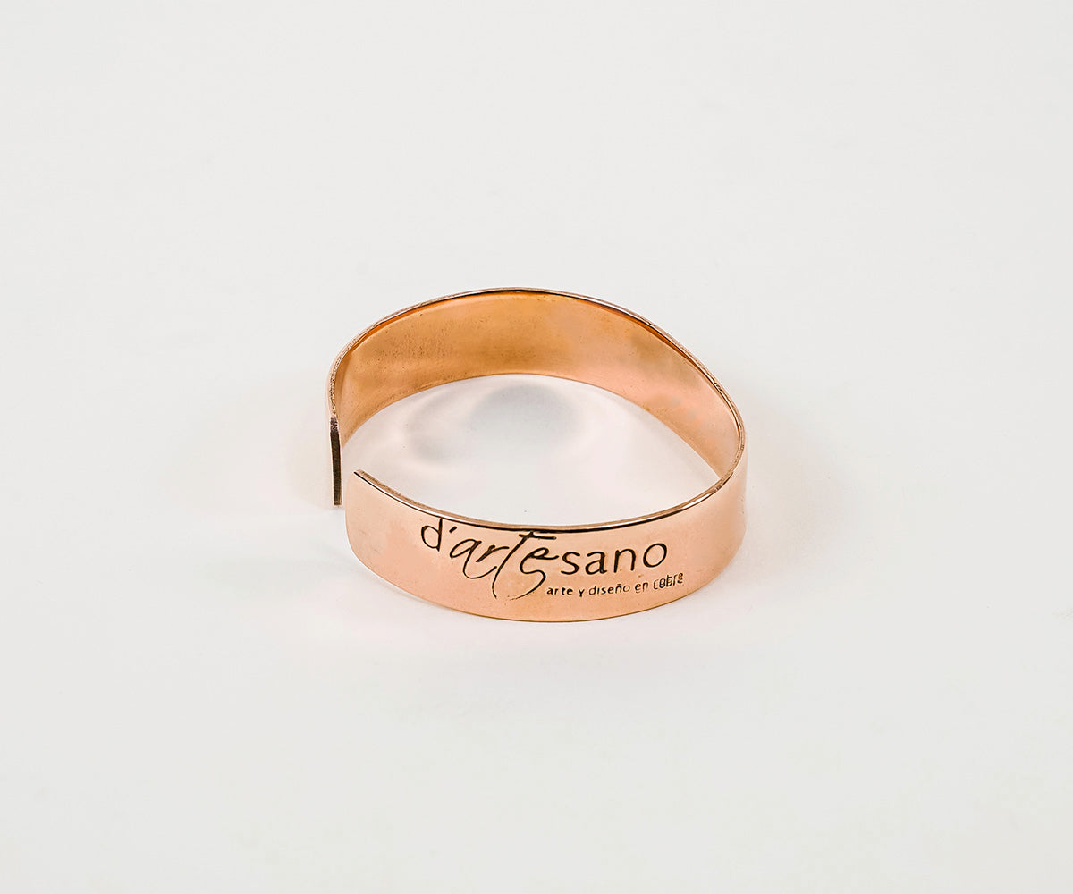 Brazalete para Caballero en Cobre Liso