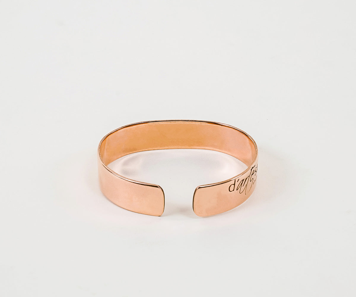 Brazalete para Caballero en Cobre Liso