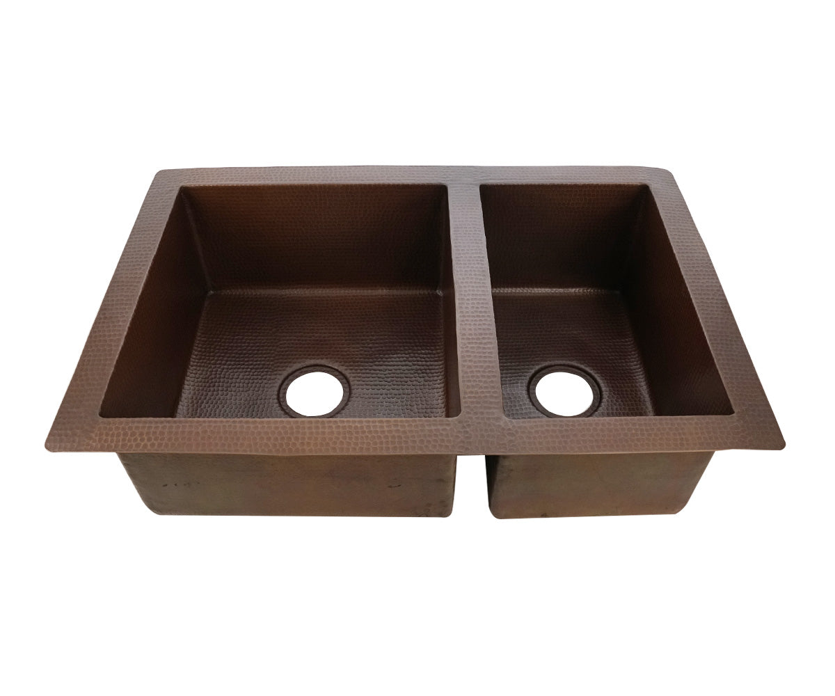 Premium Tarja de Cocina 60/40 en Cobre
