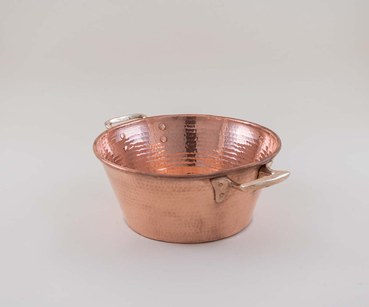 Cazo en Cobre con Asas de Bronce