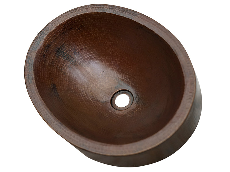 Premium Lavabo Especial Ovalado en Cobre con Faldón