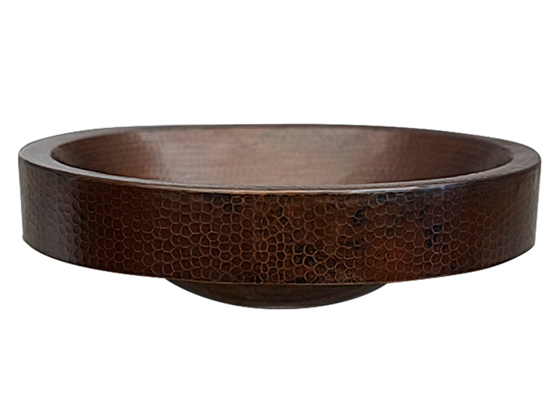 Premium Lavabo Especial Ovalado en Cobre con Faldón