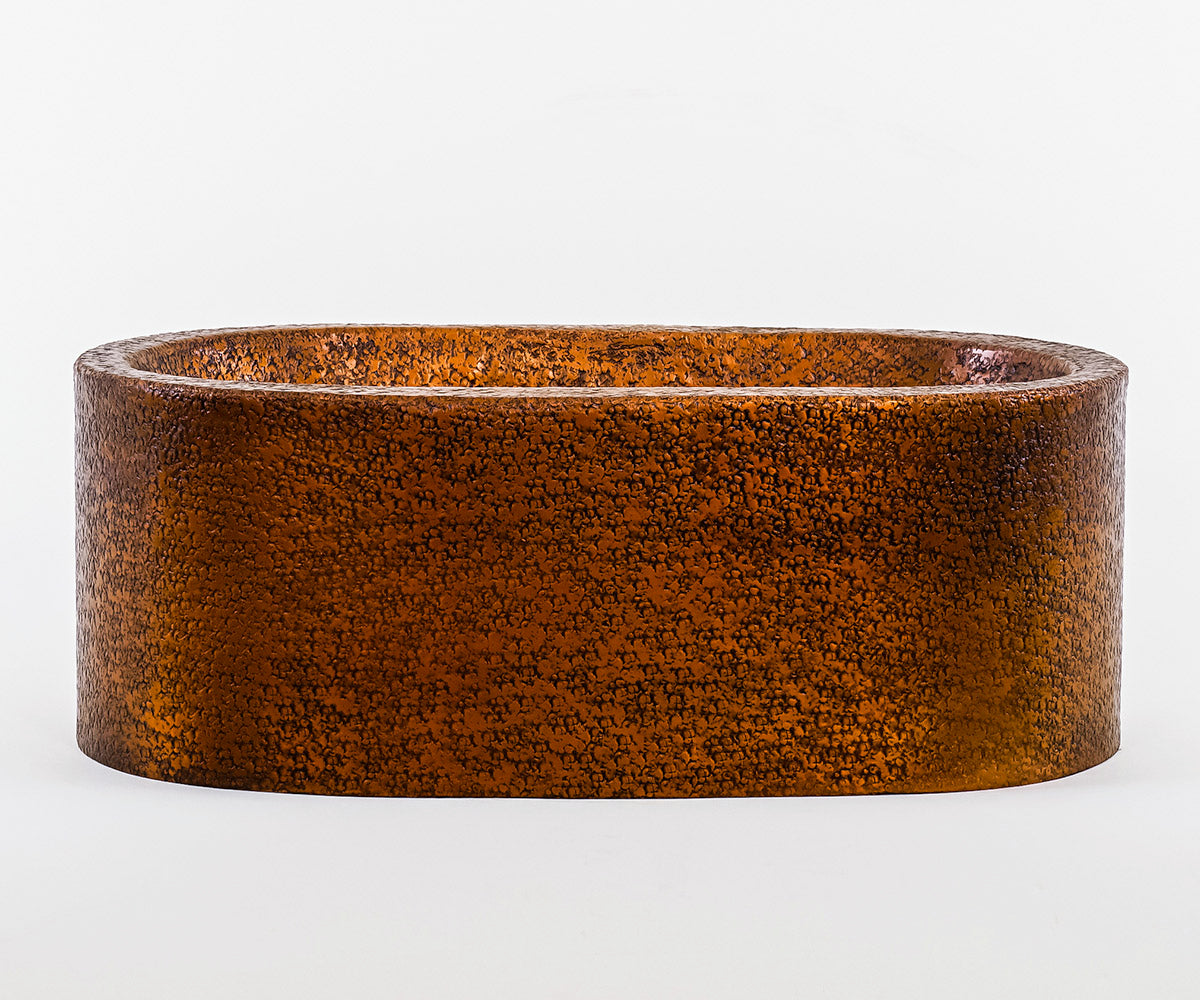 Premium Lavabo Volcano Vessel en Cobre Diseño Cápsula