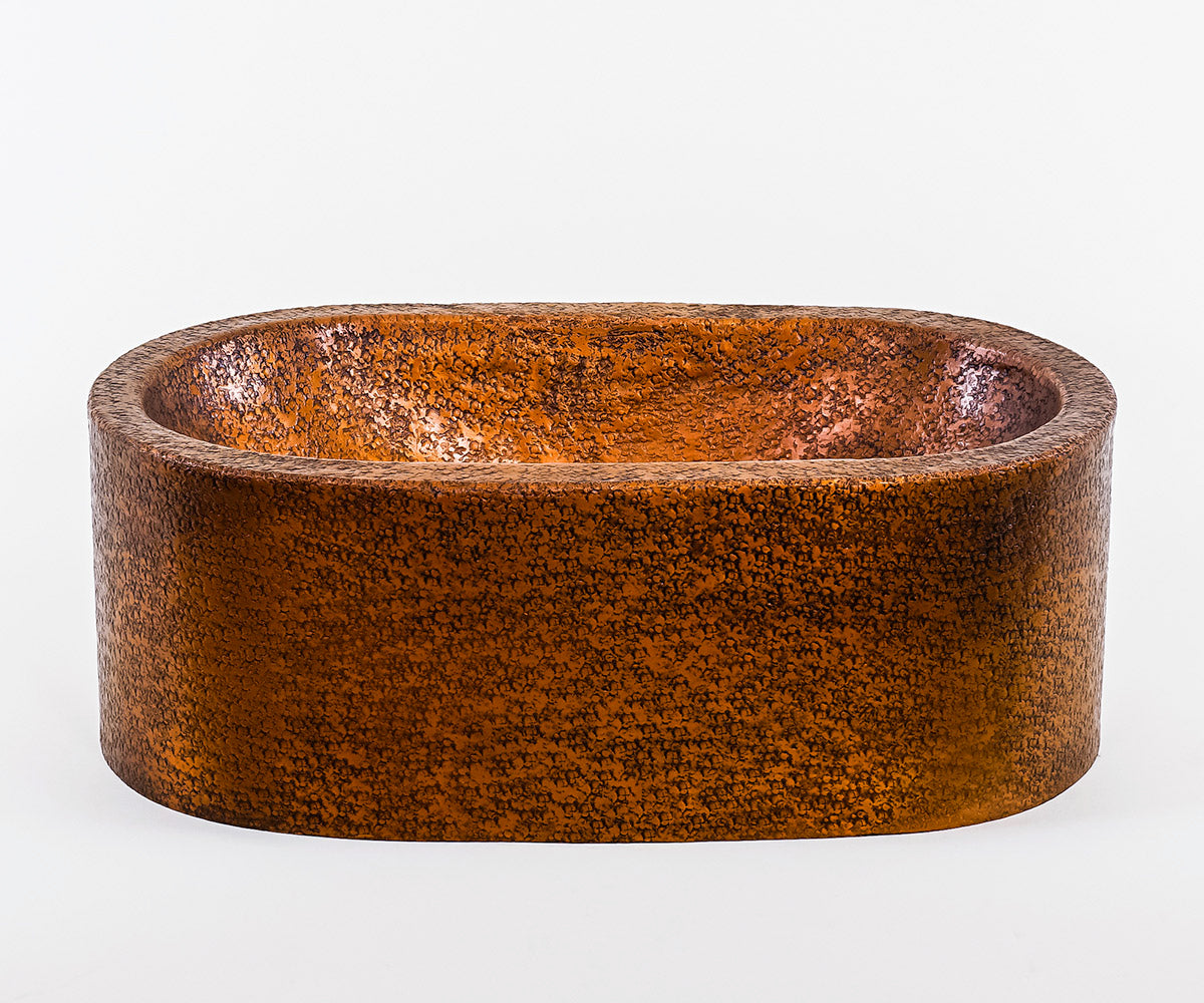Premium Lavabo Volcano Vessel en Cobre Diseño Cápsula