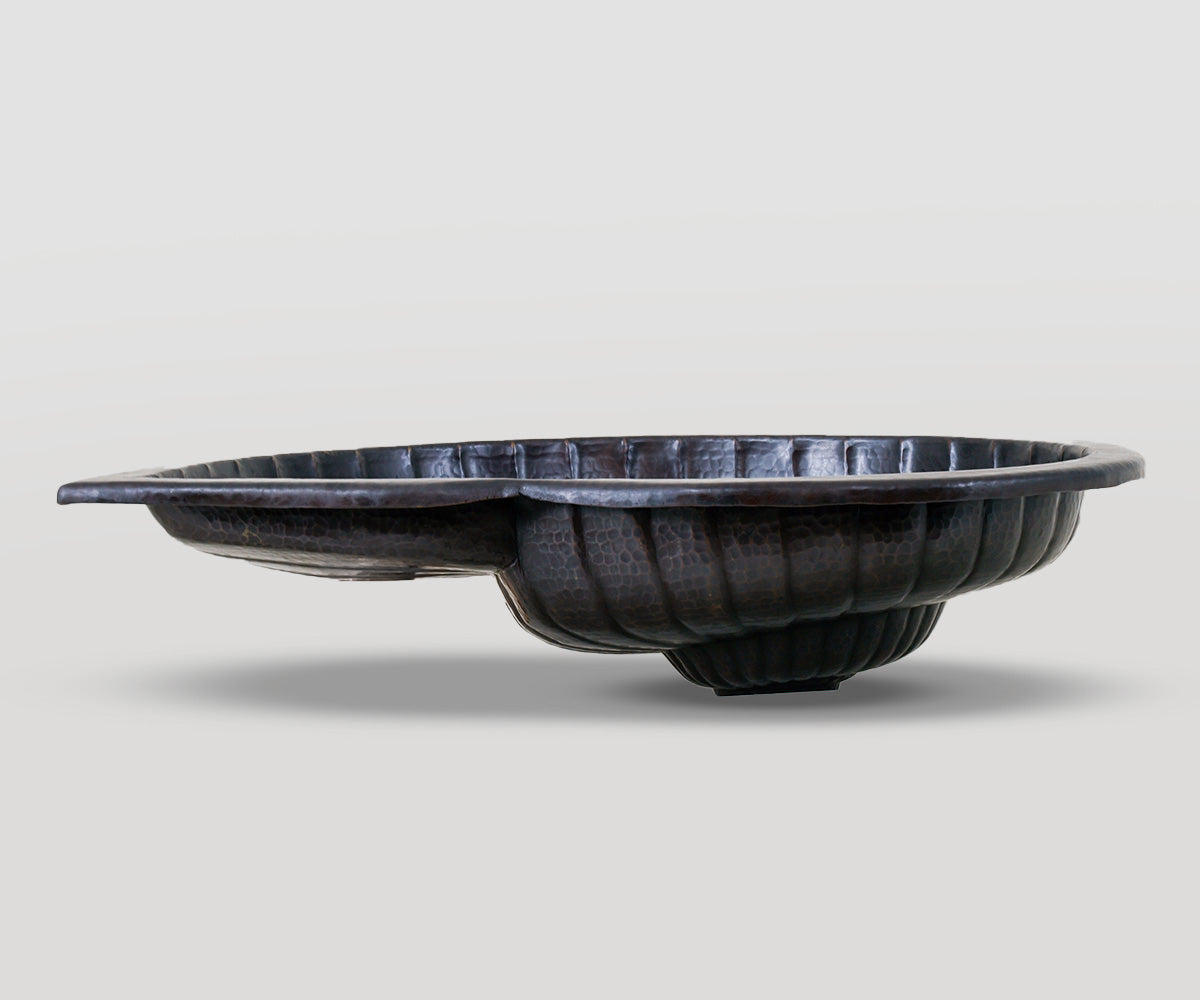 Premium Lavabo Especial en Cobre Diseño Nautilus