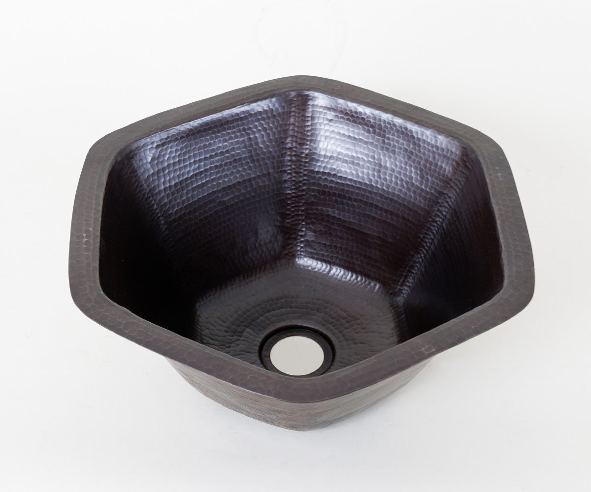 Premium Tarja Hexagonal para Barra en Cobre