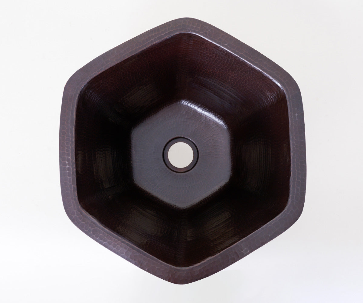 Premium Tarja Hexagonal para Barra en Cobre