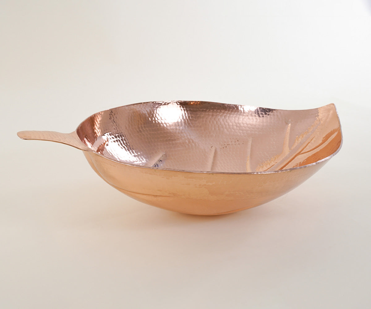 Premium Lavabo Vessel en Cobre Diseño Hoja