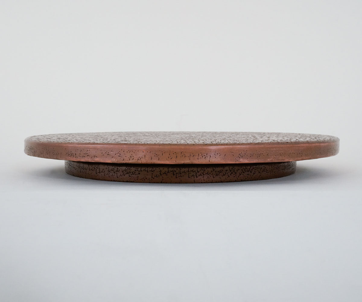 Charola Volcano Lazy Susan en Cobre