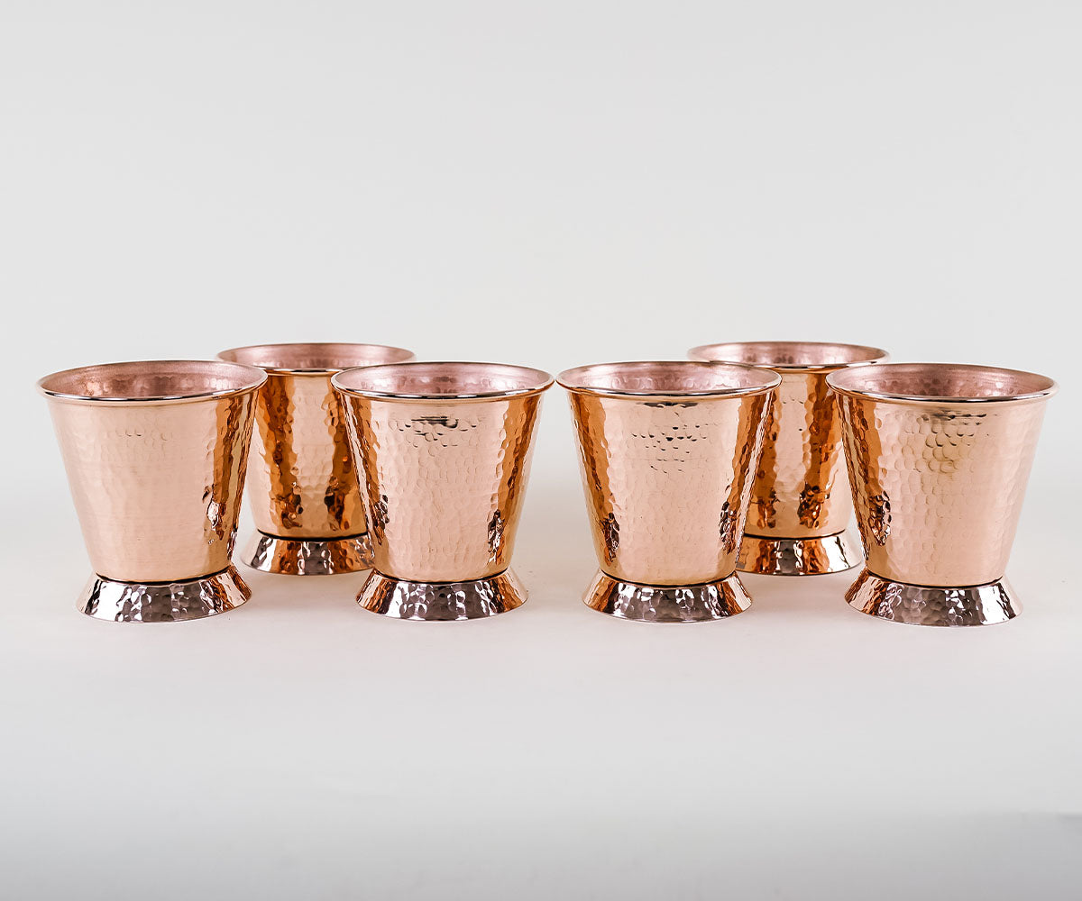 Juego de Vasos Julep en Cobre